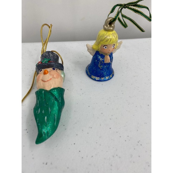 Unique Vintage Holiday Vintage Ceramic Christmas Ornaments Angel